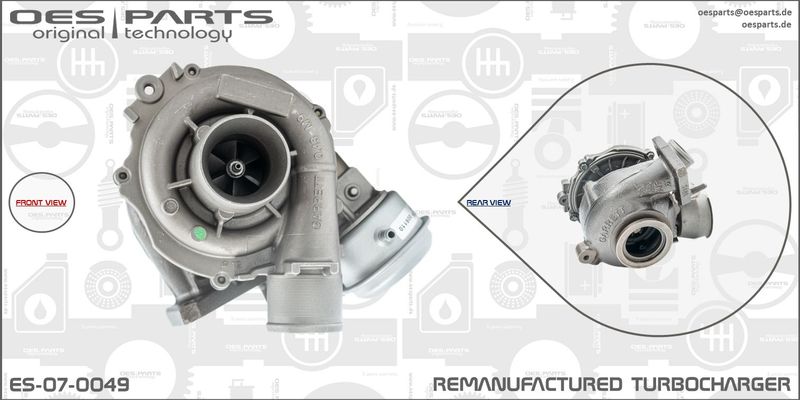 OES PARTS kompresorius, įkrovimo sistema ES-07-0049